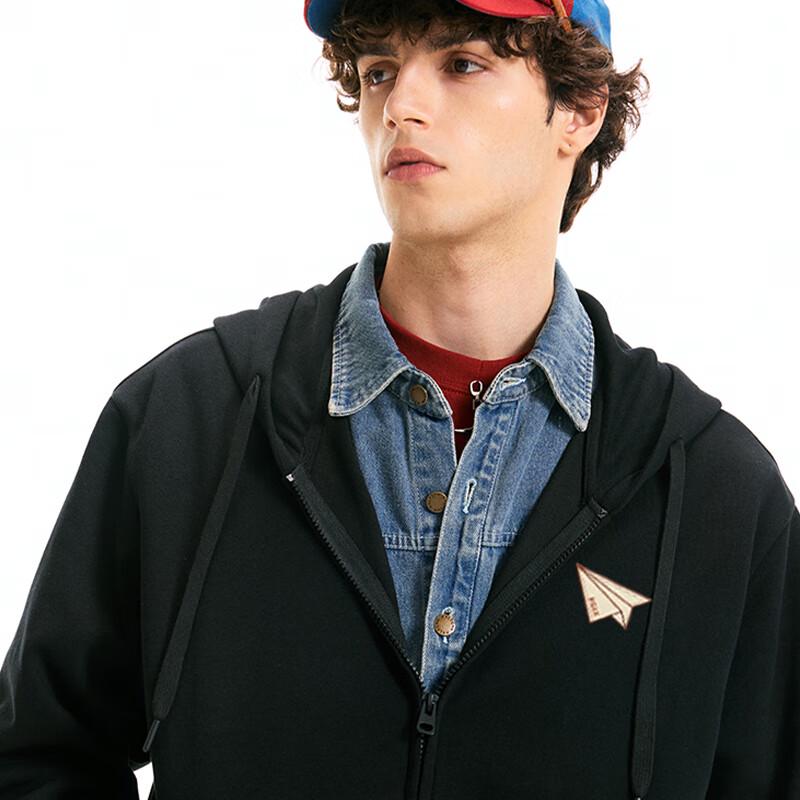 Fingercroxx IT Men's Japanese Casual Full-Zip Sweatshirt Jacket