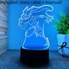 3d Characters Usb Night Light Touch Change Color Seven Colors Lamp Table