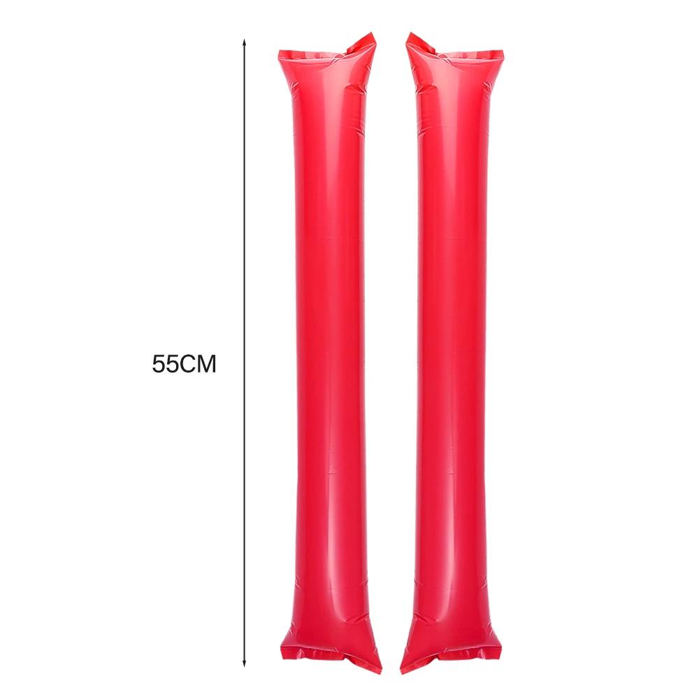 24/48Pcs Inflatable Clapper Cheerstick Inflatable Sticks Balloon Stick Clapper Cheering Stick Noise Maker Balloon Concert Party