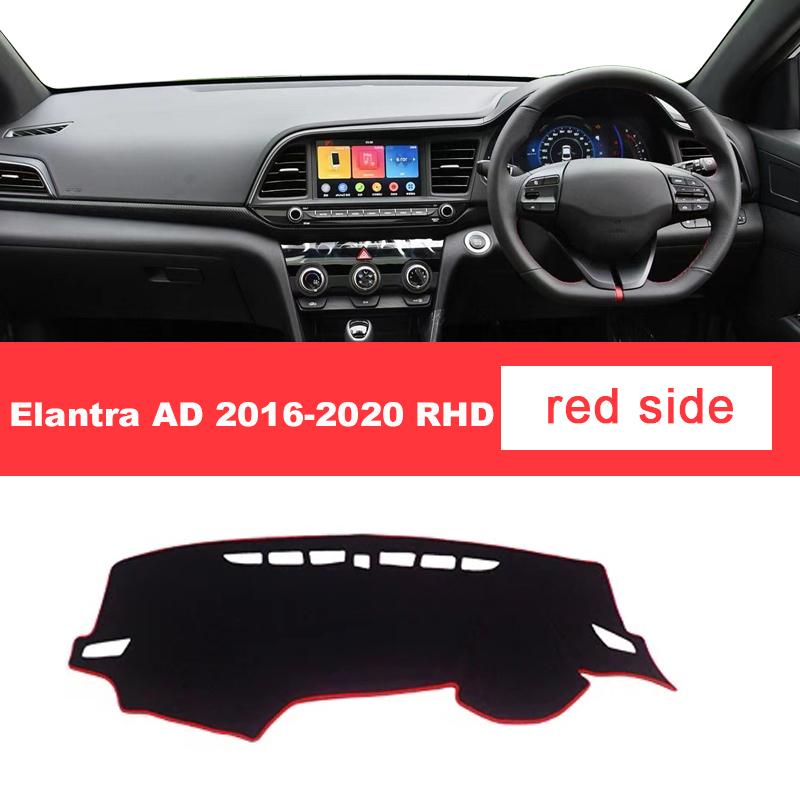For Hyundai Elantra AD 2016 2017 2018   LHD RHD Car Dashboard Cover Mat Trument Panel Carpet Non-slip Accessories
