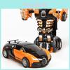 Kids Inertia Transforming Race Car Toy With Onebutton Morph For Boys Learning And Play