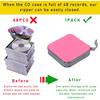 Augeny 48 Capacity CD Case, Portable DVD Hard Plastic Case Holder, Universal Wallet Disc Storage Binder For Car, Home, Travel, Carrying Organizer
