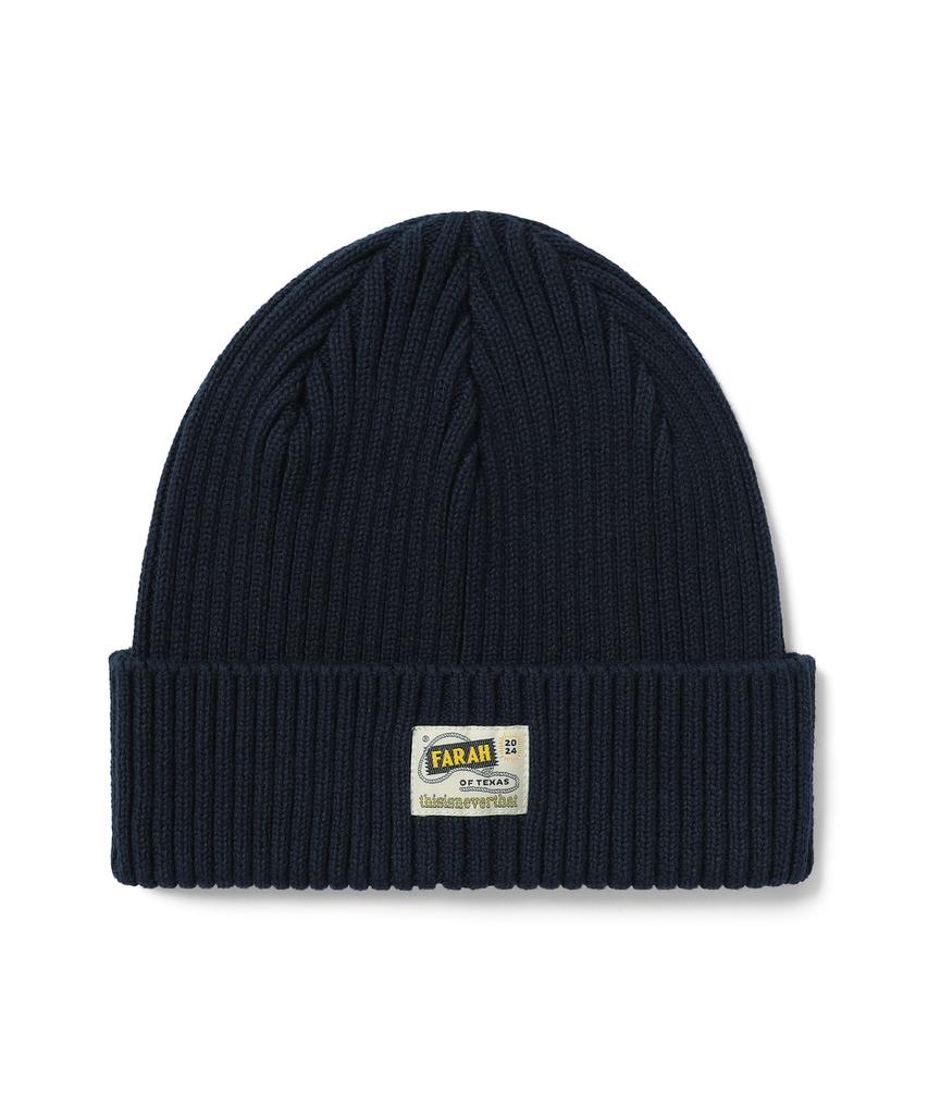 THISISNEVERTHAT Tnt Farah Ribbed Beanie Navy