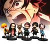 6pcs Slayer Demon Character Pvc Toy Model Desktop Decor Child Christmas Gift