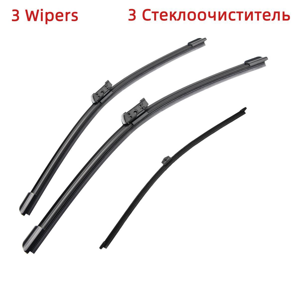 

3 шт. щетки стеклоочистителя для Q3 MK1 2011-2017 24 20 16 подходят для переднего лобового стекла, оконные щетки, резак, аксессуары