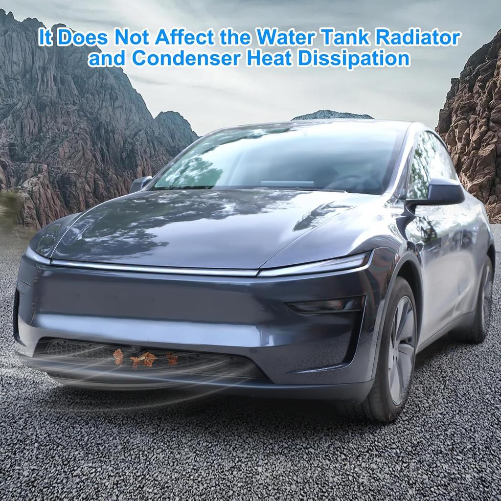 Grille Mesh Ert For Tesla New Model Y Juniper 2025-2026, Front Air Inlet Vent Grille Cover Guard With Ect Protection, Replacement For Model Y