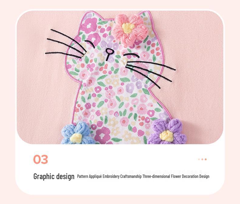 Little Maven Girls' Cute Summer Short-Sleeve T-Shirt - 100% Cotton, Breathable, Sweet Design