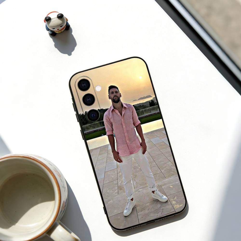 

Messi Phone Case Black Silicone Soft For Samsung Galaxy A73,A72,A71,A70,A53,A52,A51 Samsung a50 30s 50s