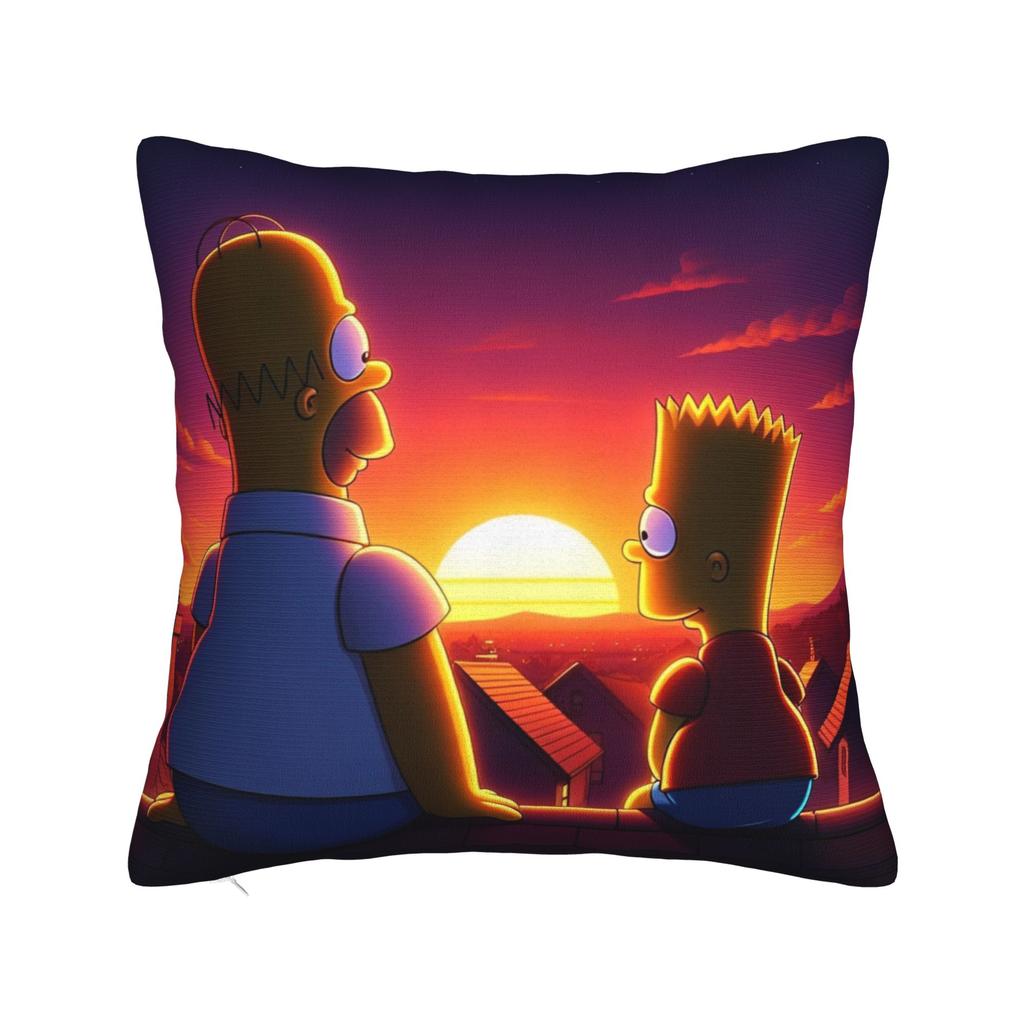 ציפיות לכריות נוי הפנים של S-Simpsons אביזרים לבית כיסוי ציפית לכרית זריקה עם רוכסן גדלים מרובים