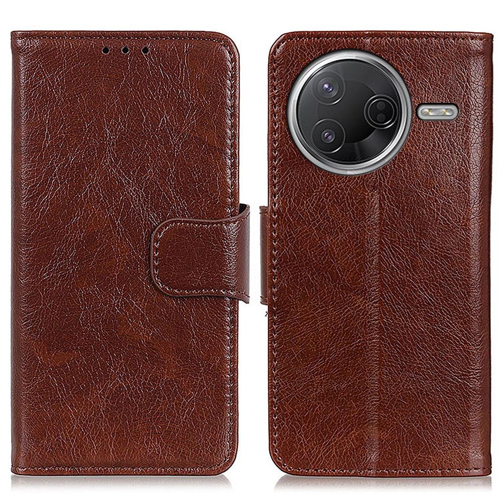 Wallet Case For Xiaomi Poco F7 Pro 5G/Redmi K80 5G/F7 Ultra 5G/Redmi K80 Pro 5G Nappa Texture Split Leather Phone Cover