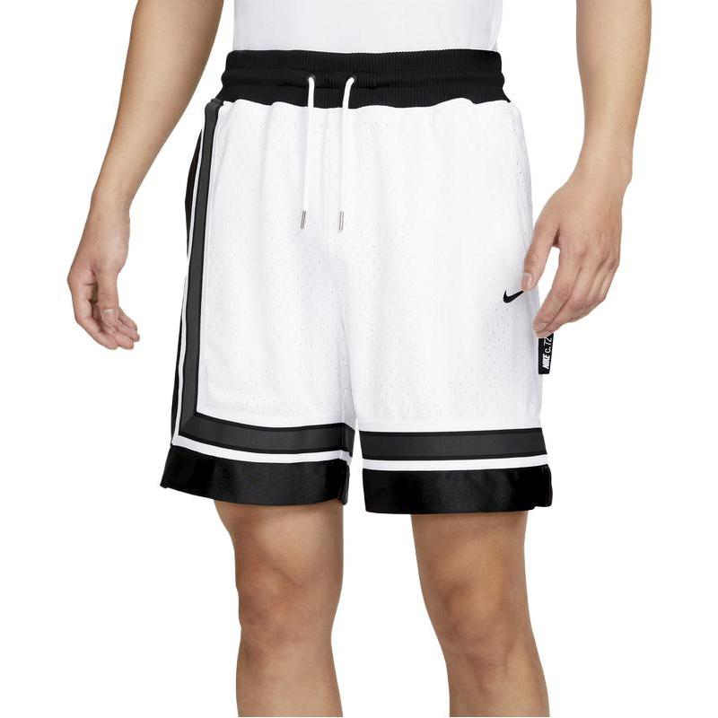 Nike Logo Color Block Straight Leg Retro Loose Basketball Pants Men Bottoms White Black DV9534-100