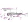 VidaXL Lit de jour avec lit gigogne gris clair 90x200 cm velours 3197063