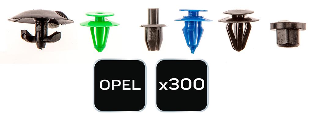 Opel car clip set, 300 pieces