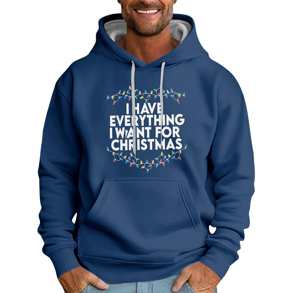 Vánoční potisk Volná pánská mikina