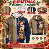 Santa Claus Christmas Hoodie For Men Funny Holiday Sweatshirt With Reindeer Snowman Tree Print Ugly Sweater Xmas Party Wear Tops