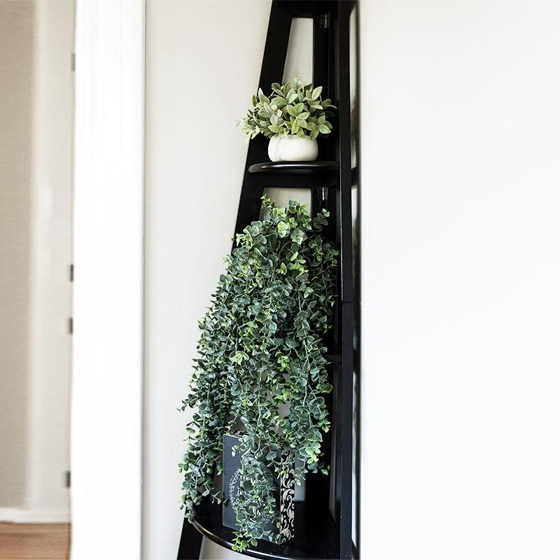 Grüne hängende künstliche Pflanze Eukalyptus-Weinblätter Hausgarten-Raum-Dekor-gefälschte Pflanzen-Gras-Hochzeitsfest-Wand-Dekora