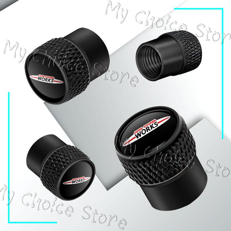 4Pcs/set Metal Alloy S Emblem Car Wheel Tire Valve Stem Caps For Mini Cooper S Logo John Cooper Works R55 R53 R52 F55 F54 F60 Rdxzk11