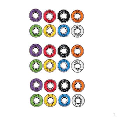 24pcs Frictionless 9 Skateboard Roller Skate Bearings