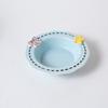 Ceramic Feeding Bowl for Dogs & Cats, Whisker Friendly Kitten Food Water Dish, Wide Shallow Pet Feeder Plate for Dry Wet Food