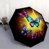 1pc Butterflies Star Automatic Opening/Closing Umbrella with Operation & Windproof Canopy - Folding Design, Holiday Gift yy260225185