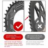 32T/34T/36T/38T 104BCD Fahrrad Rundform Narrow Wide Kettenblatt Kettenrad Fahrrad Kreis Kurbelgarnitur Einzelblatt Teile