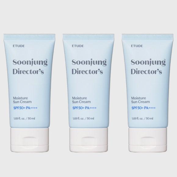 ETUDE HOUSE Soonjung Director's Moisture Sun Cream SPF50+ PA++++, 50ml (3 Options)