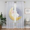 Anti Mosquito Curtains Camera Cute Animals Curtain Room Panel Home Interior Halloween Decoration Darkening Made Of Polyester