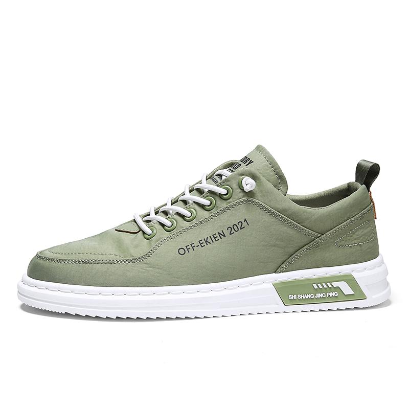 2025 neuer Stil Eisseide Canvas Schuhe mit weicher Sohle lässige Sport Herrenschuhe Koreanische Version des Trends atmungsaktives Board