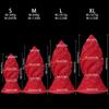 Large Ribbed Anal Plug - Rotatable Base for Easy Insertion, Silicone Anal Sex Toy for Men & Women