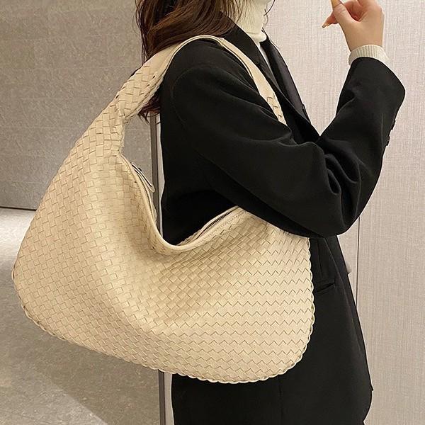 French Style Underarm Bag, New High-end Woven Bag, Shoulder Handbag, Women's Atmospheric Versatile Commuter Bag