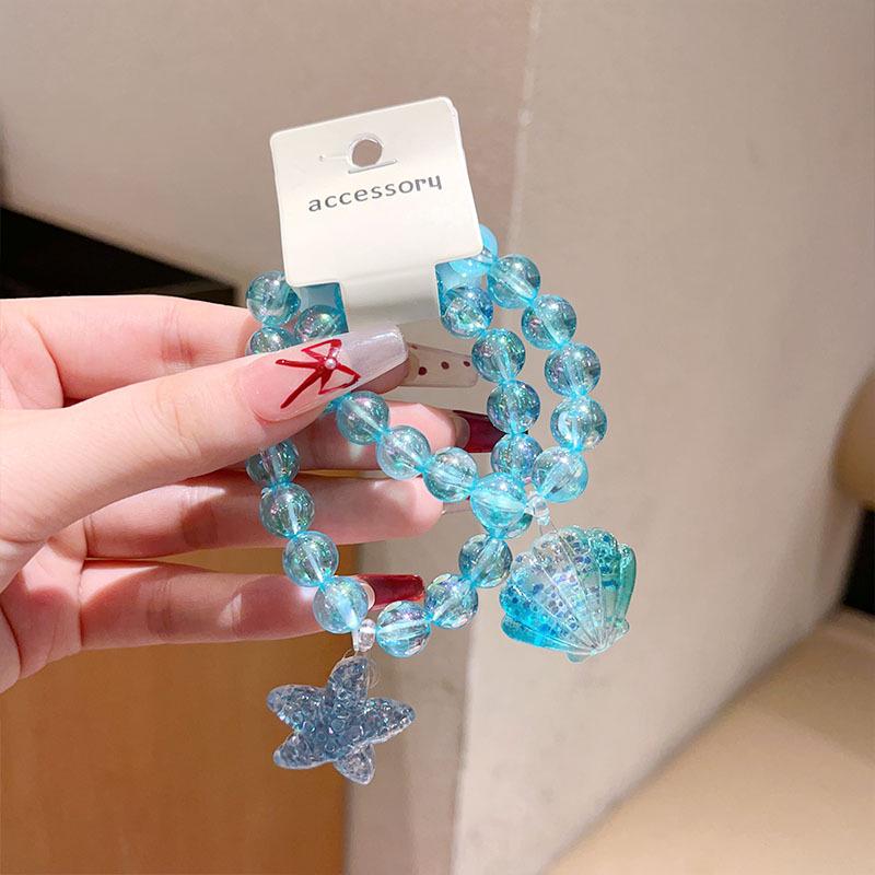 Summer Mermaid Hair Clips & Jewelry Set for Girls – Cute BB Hair Clip with Creative Necklace & Bracelet