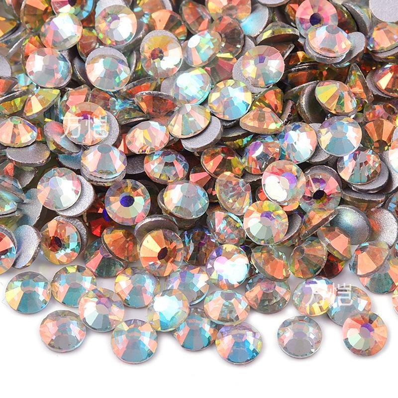 Ss3-Ss16 Mixed Size Flat Bottom Drill, Mobile Phone Case Diy Sticker Diamond Crystal Glass, Creative Nail Art Jewelry Accessories