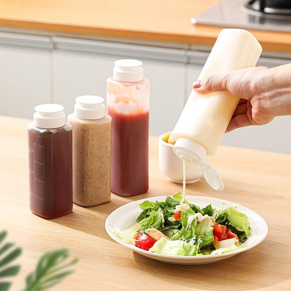

Plastic Freshness Squeeze Sauce Bottle Transparent Sauce Storage Container Ketchup