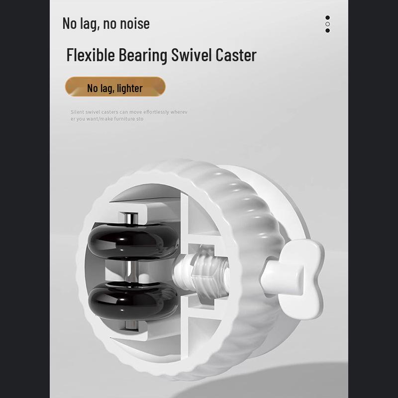 Mobilya için Frenli Sessiz Kendiliğinden Kilitlenen Evrensel Mobil Tekerlekler