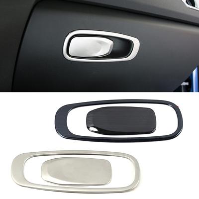 For Volvo XC60 2018 2019 2024 Glove Storage Box Adjust Switch Button Cover Trim Stainless Steel Interior Moulding Sticker