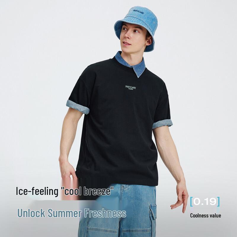 NVG·YOUNG Men's Cooling Round Neck Short Sleeve Tee