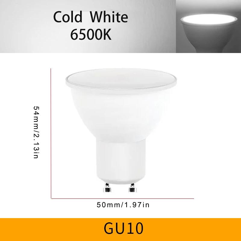 12PCS AC220V LED Bulb 3W 6W 9W 12W GU10 LED Spotlight Bulb 270 Degree Beam Angle For Home Office Decoration Lamp Light