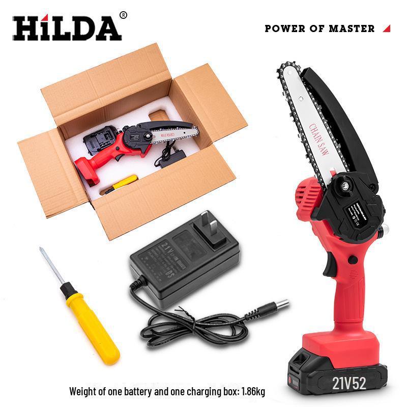 HILDA Household Electric Chainsaw: New Lithium Battery-Powered Garden Tool