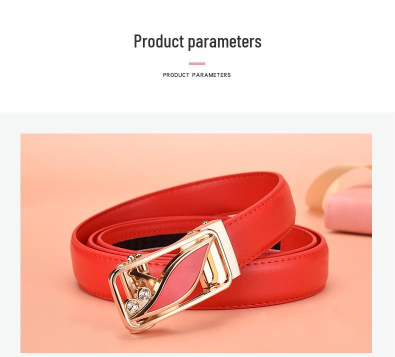 Korean Style Women's Automatic Buckle Belt - Versatile & Trendy Fashion Accessory