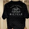 Unisexs Minimalist Ride To Work Bicycle Slogan TShirt Commuter Cycling Graphic Cotton Tops for City Bike Enthusiasts Cyclist Gift