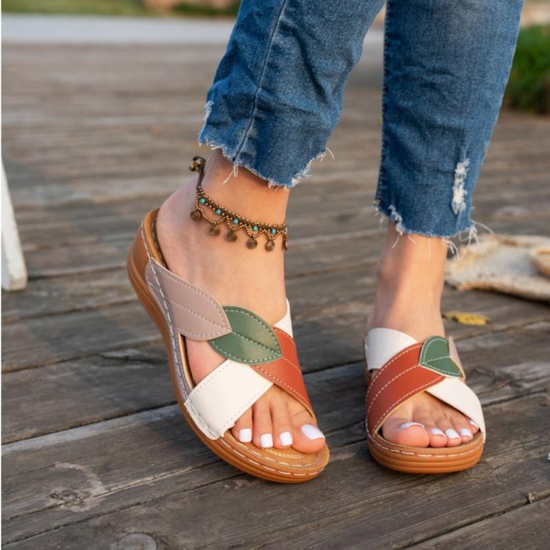 Summer Women Sandals Shoes Party Ladies Shoes Slides Sandals Ladies Wedge Sandals Woman Non-Slip Footwear Women Slippers Female