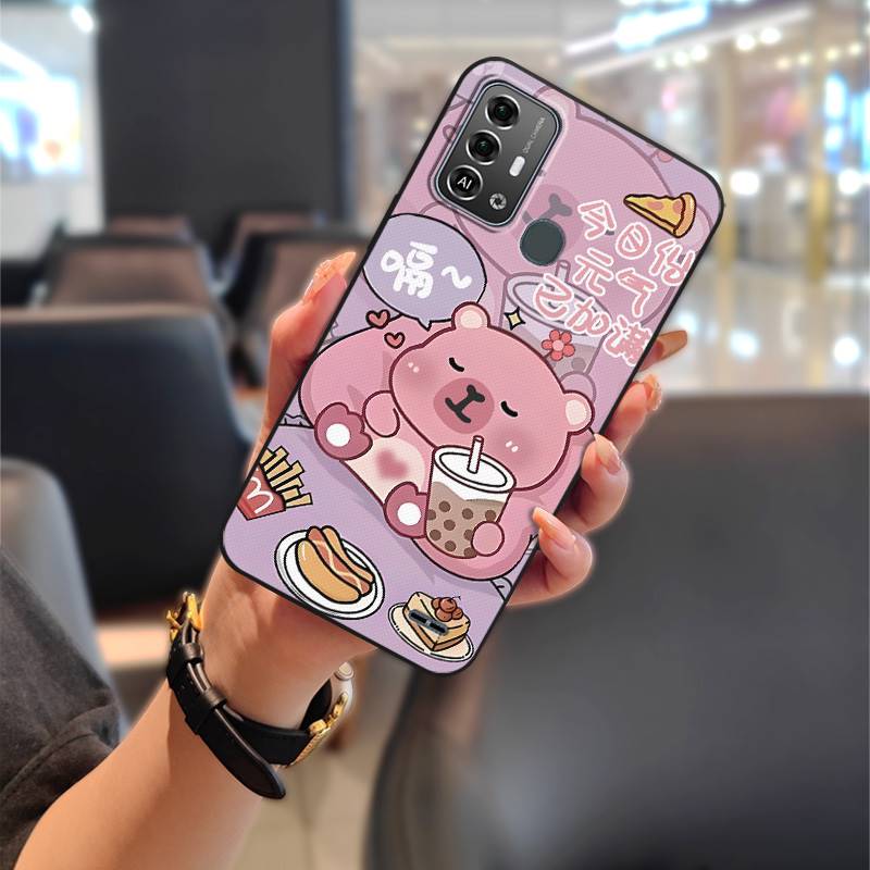 Anti-dust Graffiti Phone Case For ZTE Blade A53 Pro Dirt-resistant Waterproof Cartoon Cute Fashion Design Protective TPU