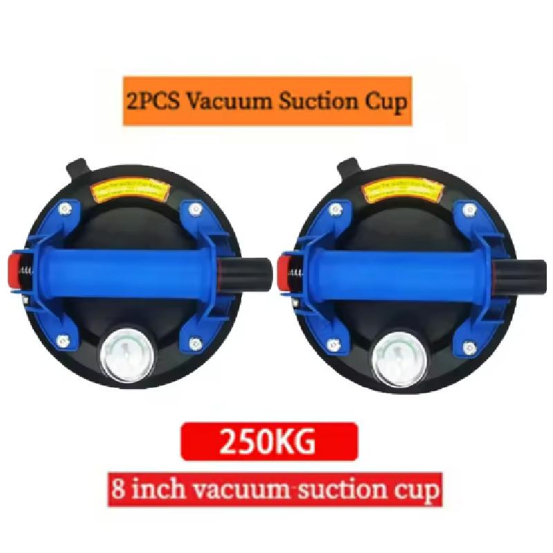 Vacuum Suction Cup 250 Kg Carrying Capacity 8 Inch Vacuum Suction Cup Heavy Duty Lifter for Granite Tile Glass Manual Lifting