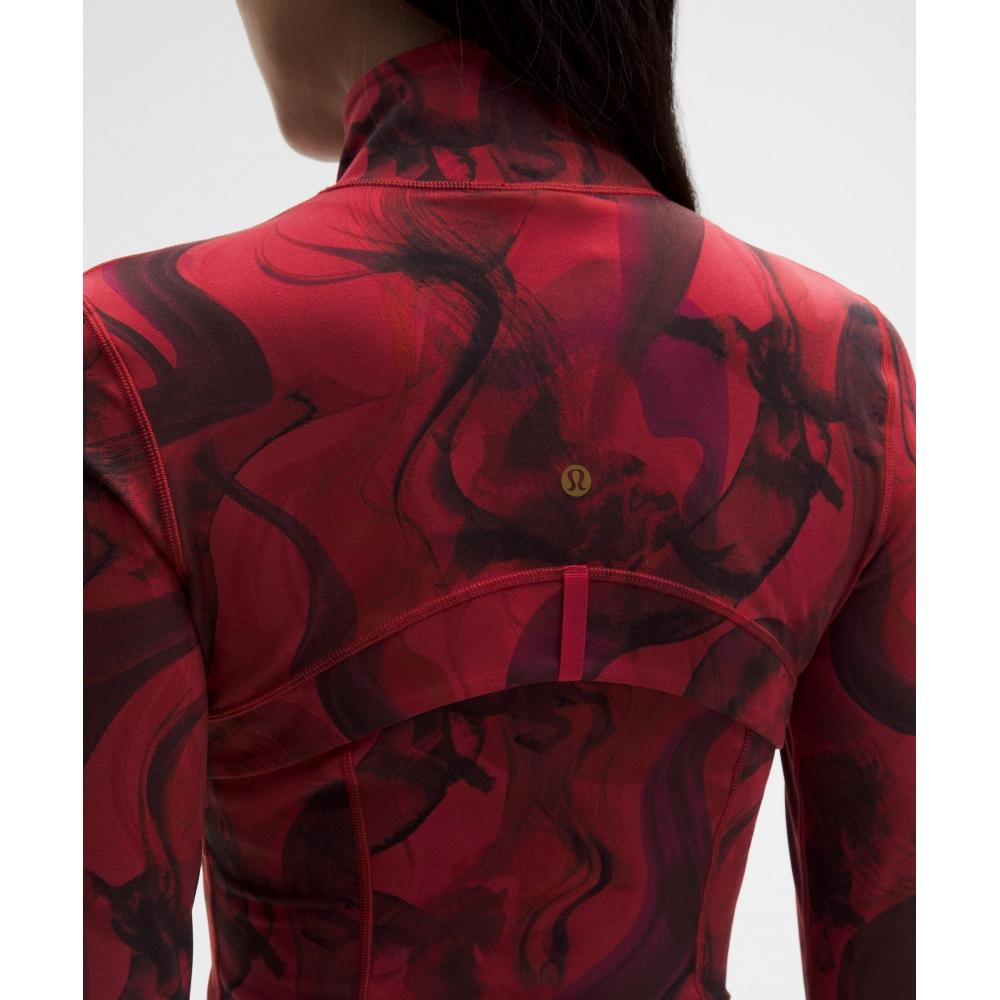 Lululemon Mondneujahr Define Cropped Jacke Nulu Mondfedern Rot Multi