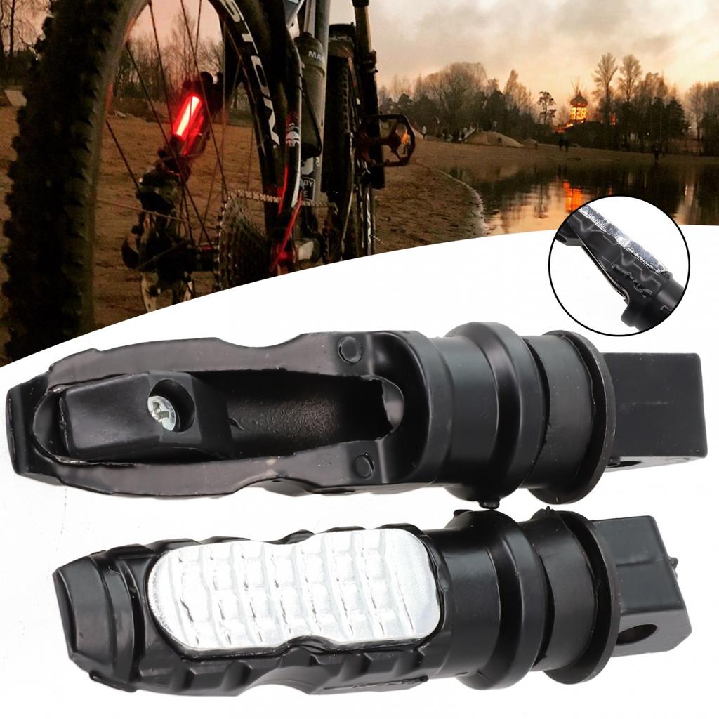 2Pcs Motorcycle Rear Passenger Foot Pegs General Aluminum Alloy Footrest