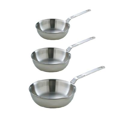 Tragbare Mini-Pfanne Ergonomischer Griff Edelstahl Eierpfanne Platzsparende Küchenutensilien