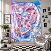 SeinakateKevin De Bruyne Kunst Riputatav Riie Dekoratiivne Taustakate Ruumikaunistuseks