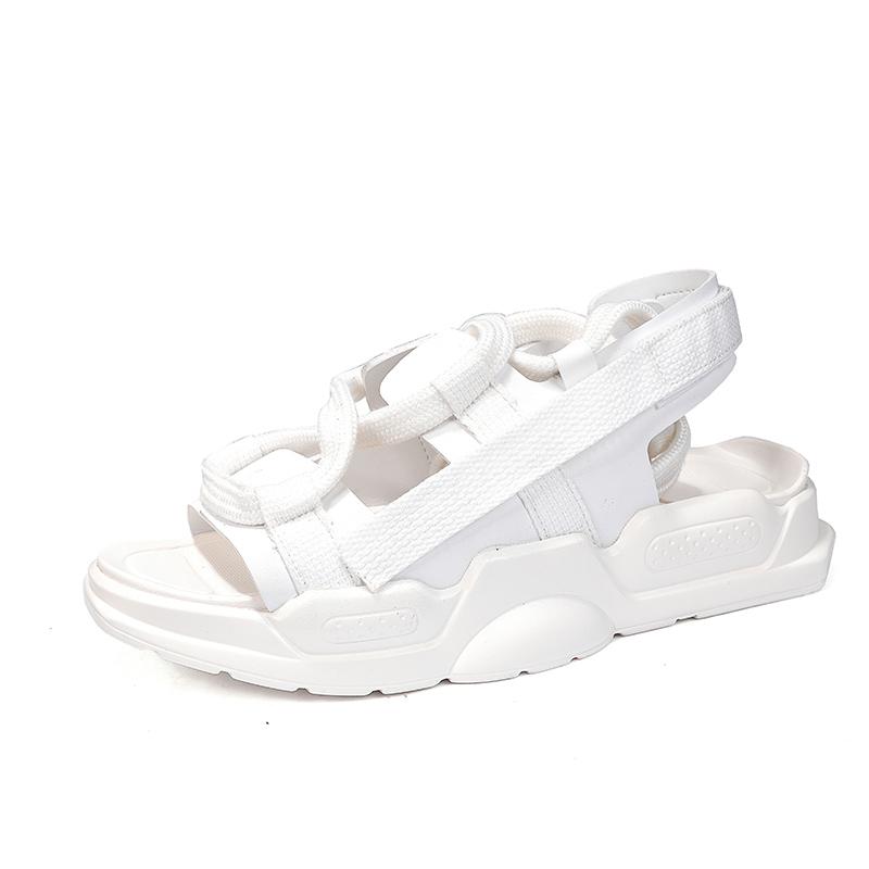 

Fashion Hot Sale 2025 Trendy Men Outdoor Sandals Breathable Adjustable Straps Non-Slip Sole Lightweight Comfortable for Swimming Travel 39 белый