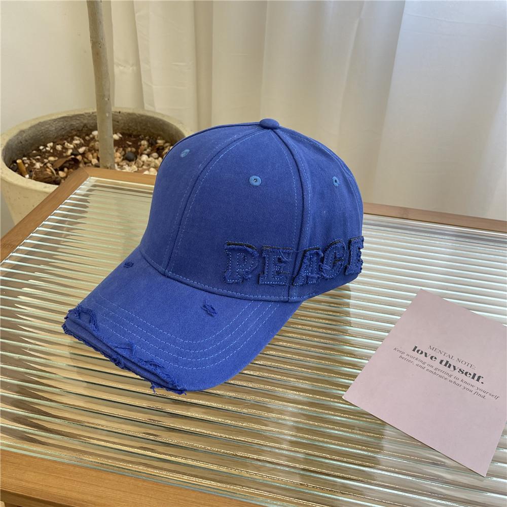 Street hole baseball cap children autumn and winter tide brand couple old rest versatile face cap