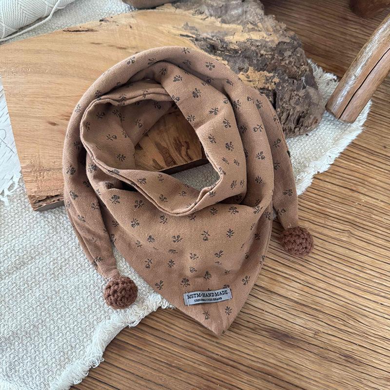 Kinderschal Herbst Winter Winddicht Warm Babyschal Seide Jungen Mädchen Dreieckstuch Mädchen Kinder Accessoires